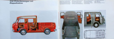 Fiat 238 Modellprogramm 1968 Automobilprospekt (10332)